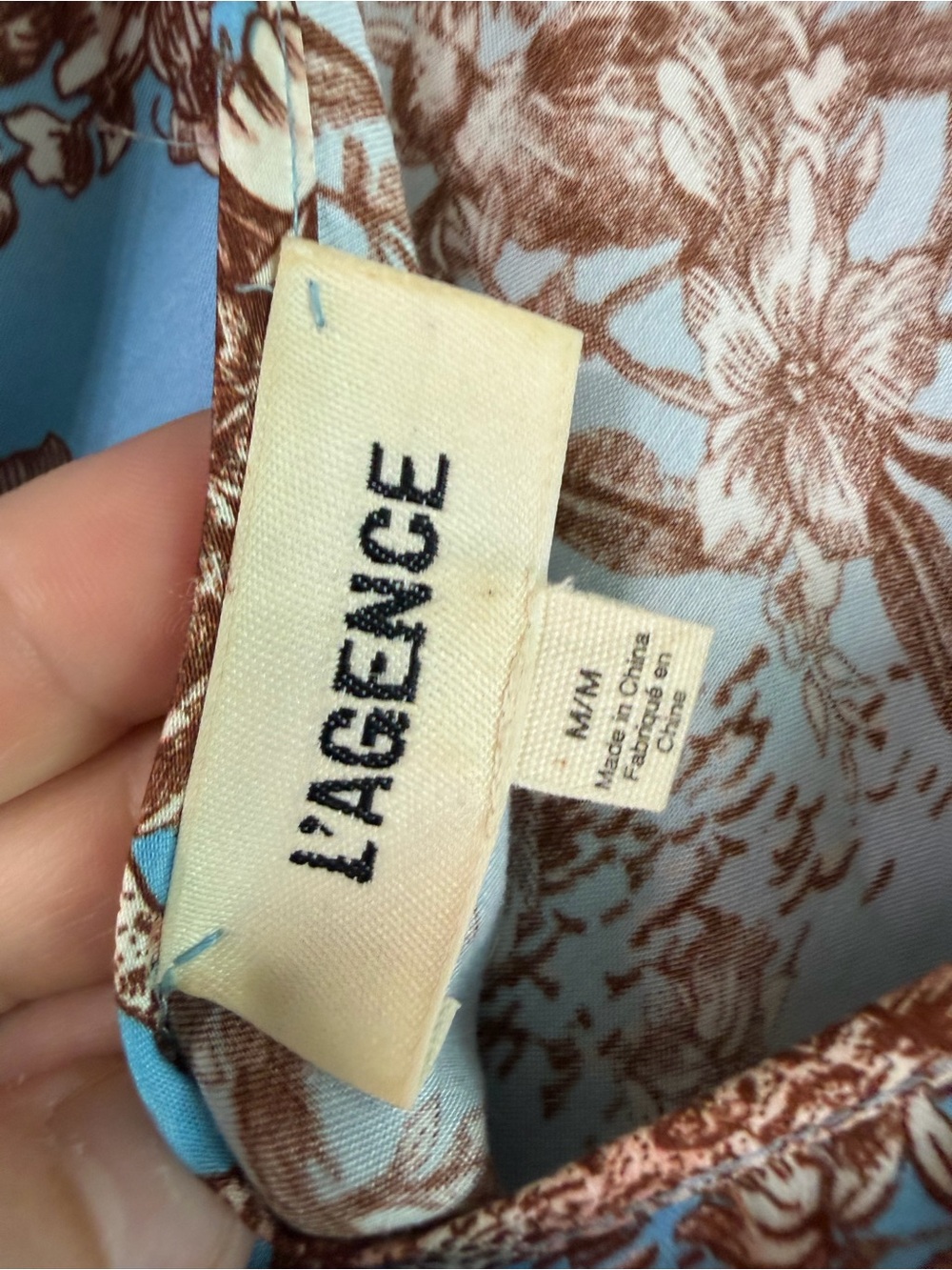 L’AGENCE Lexi Camisole in Bright Light Blue Safari size medium - Picture 7 of 8